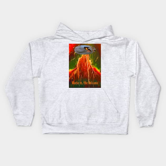 Marie Vs. the Volcano Kids Hoodie by Klssaginaw